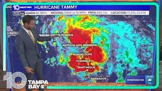 Tracking the Tropics Hurricane Tammy to remain a category one storm