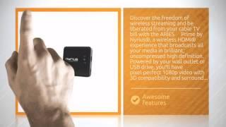 Nyrius ARIES Prime Digital Wireless HDMI Transmitter & Receiver System for HD 1080p 3D Video Stre...