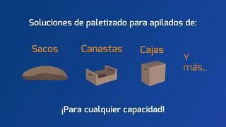 Soluciones de paletizado para apilados de sacos canastas cajas y más