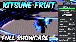 NEW Kitsune Fruit FULL SHOWCASE  Blox Fruits Kitsune Fruit Full Showcase & Review