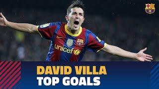 David Villas TOP 5 goals with Barça