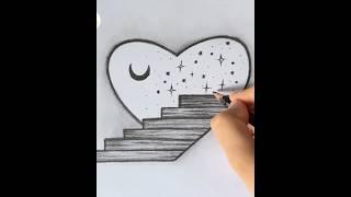 Cute Satisfying drawing️ #drawing #pencilsketch ##satisfying #art #artvideo #shorts