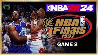 NBA 1997 FINALS GAME 3 CHICAGO BULLS VS UTAH JAZZ NBA 2K24 PS5 SLIM GAMEPLAY