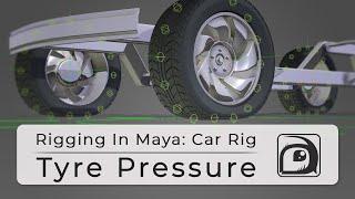 #RiggingInMaya  Joint Based Tyre Pressure