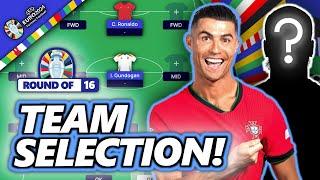 MY MATCHDAY 4ROUND OF 16 TEAM SELECTION   EURO 2024 FANTASY TIPS STRATEGY AND ADVICE
