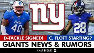  Giants Sign Defensive Tackle After Rookie Minicamp + Cor’Dale Flott STARTING At Cornerback?