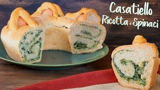 Ricotta and Spinach Casatiello Neapolitan Easter Bread - Easy recipe home made by Benedetta