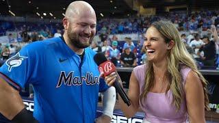 Jake Burger Postgame Interview after Hitting a Walk Off 3 Run Home Run