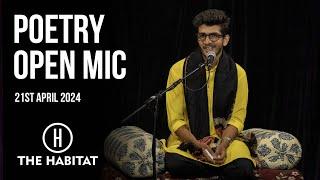 Live Poetry Open Mic at The Habitat 21st April 2024