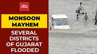 Monsoon Mayhem Several Districts Of Gujarat Flooded Due To Heavy Rainfall