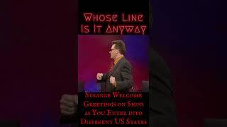 Strange Greetings on Signs as You Enter into Different US States - Whose Line Scenes from a Hat