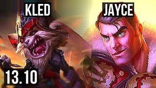 KLED vs JAYCE TOP  Rank 2 Kled 715 6 solo kills 900+ games  KR Grandmaster  13.10