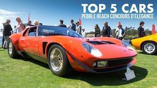 Top 5 Cars Pebble Beach Concours dElegance 2019  Carfection