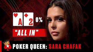 The MOST RECKLESS BLUFFER IN POKER Sara Chafak ️ Poker Queens ️ PokerStars