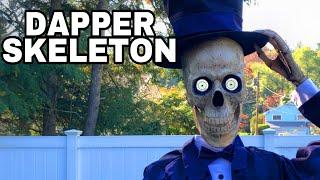 Dapper Skeleton Halloween Animatronic Unboxing Setup and Review