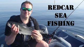 Sea Fishing - Fishing at Redcar UK in a Honwave Inflatable Boat - GoPro