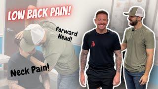 Man Gets HUGE Adjustment Low Back & Neck Pain Chiropractic Advanced Biostructural Correction