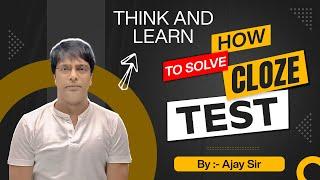 Cloze Test-2  How To Solve  Ajay Kumar Singh  MB Books Tutorials