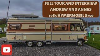 Hymermobil s750 1985 Full Tour and Interview
