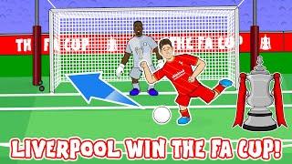 Liverpool win the FA Cup Chelsea vs Liverpool penalty shoot-out 2022 Tsmikas 5-6 penalties