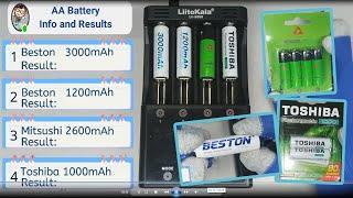 Lets check the Capacity of AA rechargeable battery.