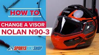 How to change a visor Nolan N90-3 motorcycle helmet