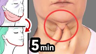 5MIN DOUBLE CHIN FAT + FACE LIFT + SLIM NECK HOME JAPANESE FACE EXERCISE