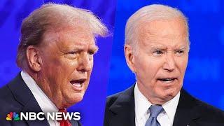 Watch the first 2024 presidential debate between Biden and Trump