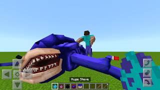 Every Shin Sonic vs Mutant Steve Mod ADDON UPDATE in MINECRAFT PE