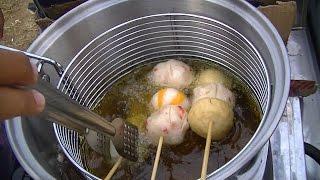 Jakarta Street Food 437  Fried Shrimp Squid Crab Cheese Meatball Satay 3277 3