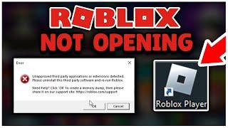 FIX 2024 Roblox Not Launching EASY Fix… Other Videos Don’t Work