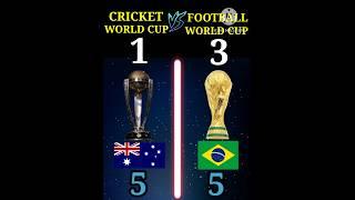 Cricket World Cup VS Football World Cup #shorts #cricket #football