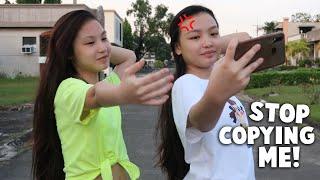 COPYING WHAT MY SISTER DOES FOR A DAY  Aurea & Alexa WonderClips