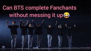 BTS messing up Fanchants Ft. Bts mimicking Army