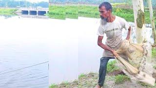 Amazing Fishing Video - Traditional Net Fishing Video - Village Fishing Video