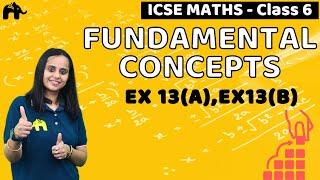 Fundamental Concepts Class 6 ICSE MathsSelina Chapter 13 Ex 13AEx13B