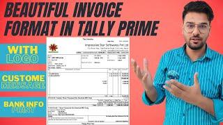 Make Beautiful Invoice in Tally  Invoice format with Logo