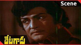 Vetagadu Movie  NTR Save  Pandharibai Fight Scene   NTR Sridevi