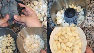 تقشير الثوم بالمكينة السحرية في دقيقة واحدة  بدون سكين Home Garlic Peeling Machine