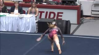 Alabama Gymnastics Lauren Beers on the Floor Exercise against Georgia