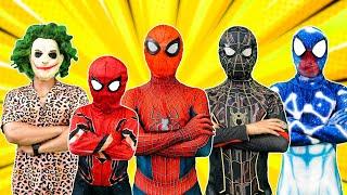 PRO 5 SPIDER-MAN Team  Hey KID SPIDER MAN & KID JOKER Amazing Adventure Action in Real Life #3