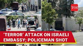 Israeli Embassy Under Attack Policeman Shot With Crossbow Near Consulate In Serbia  Watch