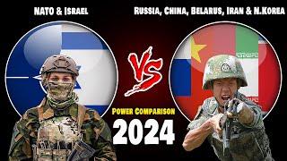 NATO & Israel vs Russia China Belarus Iran & North Korea Military Power Comparison 2024