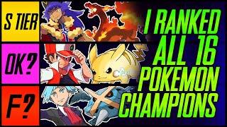I Ranked All 16 Pokemon League Champions  Mr1upz