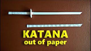 How to make a Samurai Sword Katana out of paper