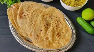 Easy to Make Soft and Flaky Whole Wheat Parathas  Triangle Paratha Recipe