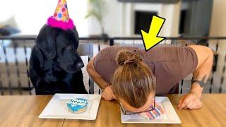 WHO EATS FASTER? My Dog Or Me? BIRTHDAY EDITION