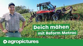 Unterwegs mit Lohnunternehmer Josef Winkler  Reform Metrac H95 im Einsatz bei der Landschaftspflege