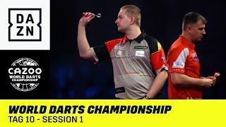 Strauchelt ein Favorit nach Weihnachten? World Darts Championship Tag 10 - Session 1  DAZN