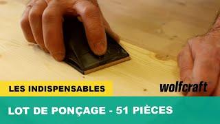 Pour un ponçage parfait avec différents niveaux de finition - Cale à poncer  wolfcraft